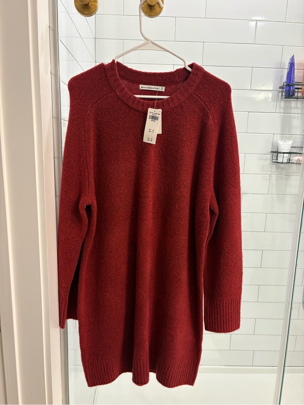 The A&F Madeline Crew Mini Sweater Dress - M